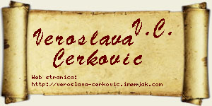 Veroslava Čerković vizit kartica